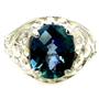 Sterling Silver Ladies Ring, Neptune Garden Topaz, SR004