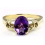 10K, 14K or 18K Gold Ladies Ring, Amethyst, R300