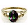 10K, 14K or 18K Gold Ladies Ring, Mystic Fire Topaz, R300