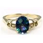 10K, 14K or 18K Gold Ladies Ring, Neptune Garden Topaz, R300