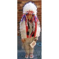 Sandy Doll Native Traditions Chief Grey Owl Doll