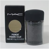 Mac Pigment Powder Eyeshadow Dark Soul (Charcoal Black / gold ) 4.5g/.15oz Boxed