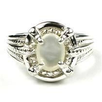SR284, Mother of Pearl, 925 Sterling Silver Ring