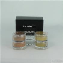 Mac Crush Metal Pigment Stacked 2 (Gold) Set of 4 Eye Shadow Boxed