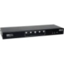 Tripp Lite 4-Port Dual Monitor DVI KVM Switch with Audio USB2.0 Hub B004-2DUA4-K