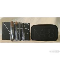 NARS 5 pc Travel Brush Set w/ Case Boxed Blush Dome Eye Shader Eyeliner