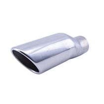 SAEX1006 Exhaust Tips Polished Stainless Steel - Inlet 2.25" Custom Slant Round