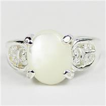 Mother of Pearl, 925 Sterling Silver Ladies Ring, SR369