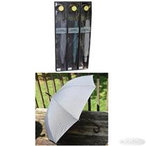50" Auto Open Classic Italian Wood Stick Umbrella NIB Choose Pattern