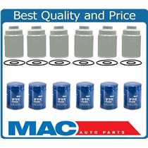 (6) Duramax Diesel Fuel Filters For 01-15 GMC 6.6 + (6) Oil Filters
