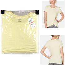 Alfani Short Sleeve Soft Twist Front Pajama Top Buttercup Yellow Choose Size New