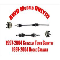 Front Axles & Wheel Hubs for All Wheel Drive Town Country & Grand Caravan 97-04