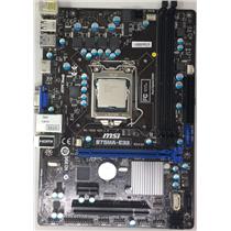 MSI B75MA-E33 motherboard + Intel pentium G645 @ 2.90 GHz