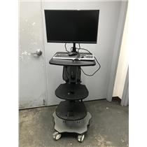 4-Tier Computer Cart with 24" Monitor Keyboard & Mouse ONLY