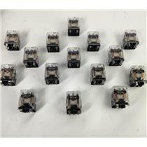 NEW Lot of 15 Omron MJN2CK-DC12 Automation Single Coil 9-Pin Relay Latches
