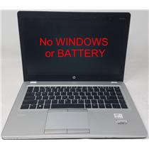 HP EliteBook Folio 9470m Laptop w/i5-3437U@1.90GHz+8GB RAM+256GB SSD(No Battery)