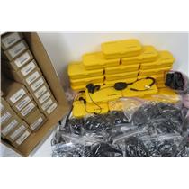 Lot Of 47 Motorola NTN8819B Commport System Ear Microphone Kits & More -SEE DESC
