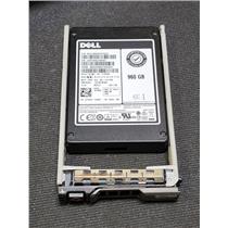 Dell Enterprise 960GB SSD 12Gbps SAS 2.5" 7FNRX MZILS960HEHP0D3 w/ R-Series Tray