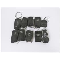 Lot of 10 Car Key Fobs Ford Lexus & More