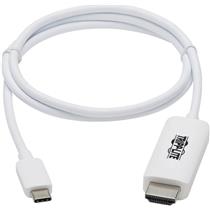 Tripp Lite USB-C to HDMI Cable Adapter USB-C HDMI 4K 3 ft. U444-003-HWE CU89E1