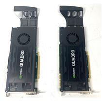 Lof of 2 NVIDIA Quadro K 4200 4 GB DDR5 video card