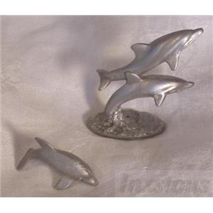 Pewter Dolphins Spoontiques PP442 & 113 Collectible