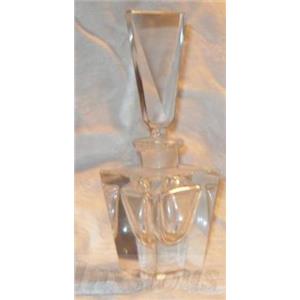 Crystal Perfume Bottle w/ Frosted Neck