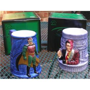 Batman Forever Robin & Two-Face Figurine Ceramic Mugs