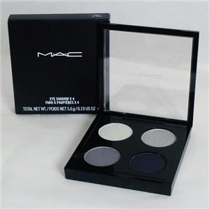 MAC Eye Shadow X 4 Melt My Heart Palette (Silver & Black) Boxed