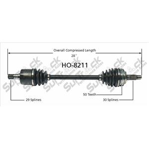 CV Drive Axle Shaft Fits Acura MDX 2003-06 Front D