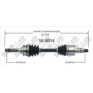 Front Right Passengers Side CV Drive Axle Shaft for 89-95 GEO Tracker 4x4