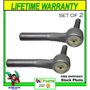 NEW SET Heavy Duty ES3342R Steering Tie Rod End Front Right Outer