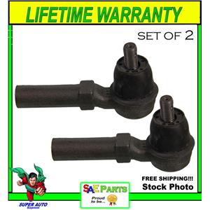 NEW SET Heavy Duty ES3440 Steering Tie Rod End Front Outer