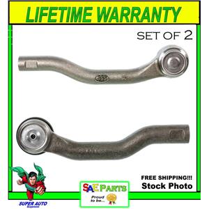 NEW SET Heavy Duty ES800600 & ES800601 Steering Tie Rod End Front Outers