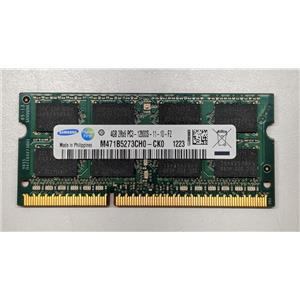 Samsung 4GB PC3-12800 DDR3-1600 non-ECC Unbuffered SODIMM 1.5V M471B5273CH0-CK0