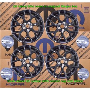 NEW OEM Mopar Dart Chrystler 200 Set of 4 Wheel Kit W/ Center Cap 82214190 2514