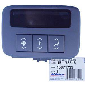GM 15871735 HVAC Control Panel ACDelco fits 06-08 Cadillac DTS