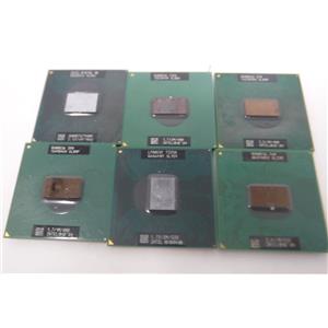 Lot of 6 Intel Pentium M/Celeron/Core Duo/735A/T2250 /M760 /Mobile Processor CPU