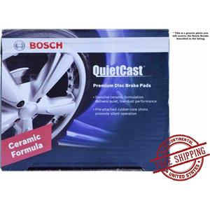 Bosch BC698 QuietCast Ceramic Disc Brake Pad Set Buick Chevy Pontiac Rear