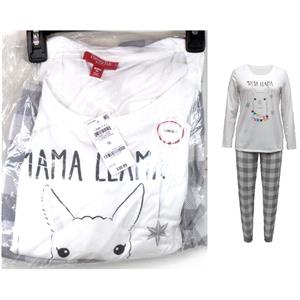 Family PJs Women Pajama Set Buffalo Check Mama Llama Choose Size New