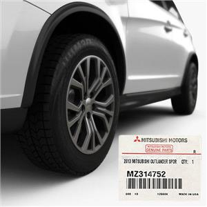 NEW OEM 2013-15 Mitsubishi Outlander Sport Wheel Arch Trim Front Right MZ314752