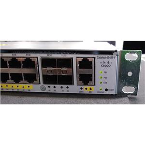 Cisco Catalyst WS-C4948E-F V03 48-Port Ethernet 4x SFP Port Switch w/ Dual PSU