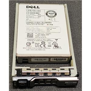 Dell HGST 400GB 2.5" 12Gbps SAS G1D1K HUSMM1640ASS204 w/ R-Series Tray