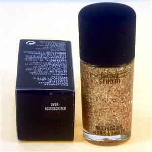 MAC Nail Lacquer Polish Over-Accessorized (pink gold Glitter ) Boxed