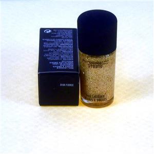 MAC Nail Lacquer Polish Diva Fierce (pink gold Glitter ) Boxed