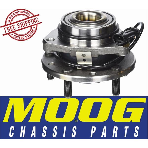 513124Front Wheel Hub Bearing Assembly 5 Lugs W/ABS for 1998-2004 Chevy GMC 