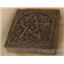 Small Pentacle Hand Carved Wall Plaque Stone Finish