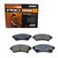 *NEW* Front Ceramic Disc Brake Pads with Shims - Satisfied PR207C