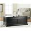 1-5/8" Black Center Cabinet Knob Brushed Brass -Drawer Pull Furniture Handle 403