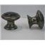1-5/8" Black Center Cabinet Knob Brushed Brass -Drawer Pull Furniture Handle 403